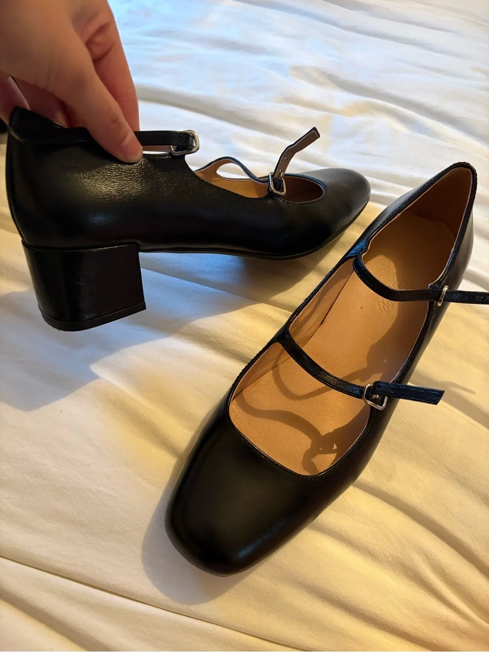The Nattie Madewell Black Double-Strap Mary Jane Flats 9.5